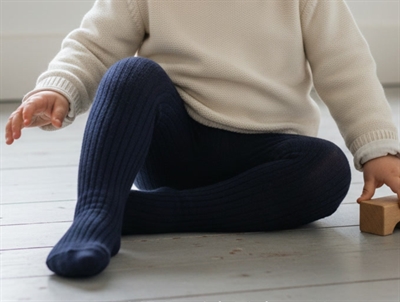 MP strømpebukser bomuld dark navy