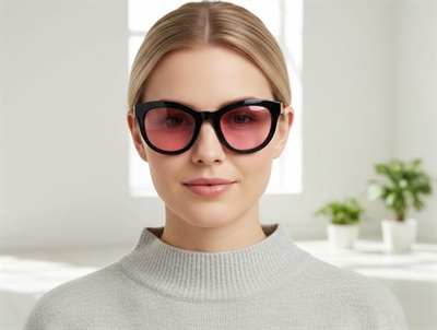 Mads Nørgaard black/light pink solbriller Das (voksen)