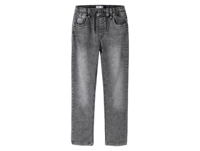 Name It jeans i grå denim med snøre foran