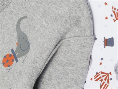 Name It grey melange natdragt cirkus (2-pak)