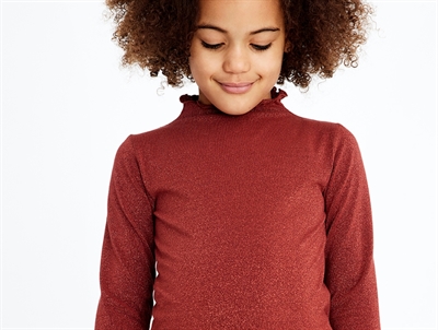 Name It spiced apple glitter top