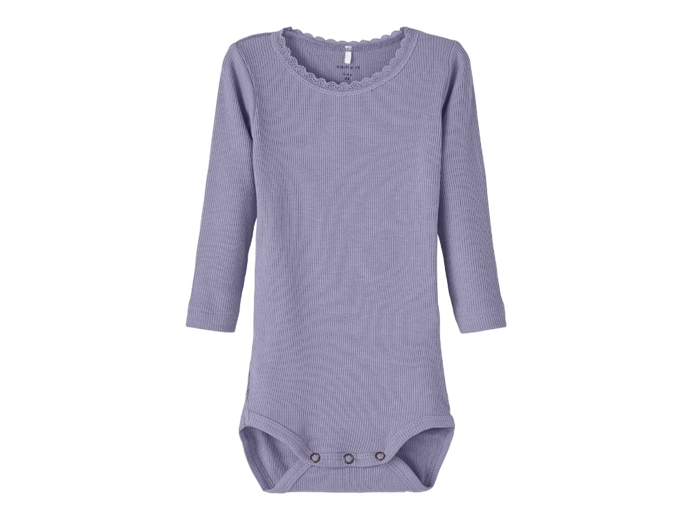 Name It Heirloom Lilac Melange Rib Body - Str. 0m 50cm