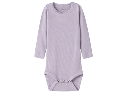 Name It body lavender gray med blondekant
