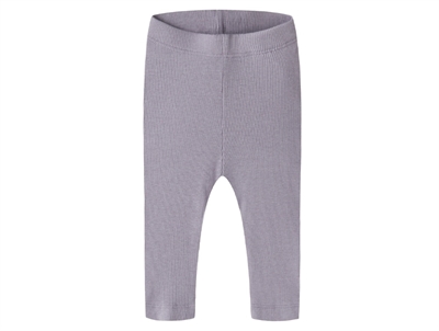Name It leggings lavender gray i ribstrik