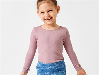 Name It deauville mauve melange rib top