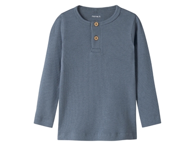 Name It bluse blue mirage med knaplukning