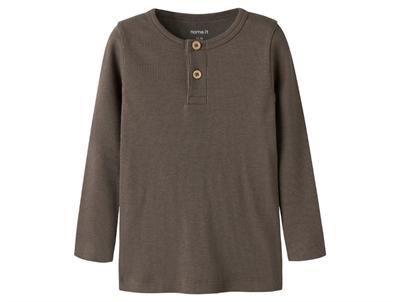 Name It bluse morel med knaplukning