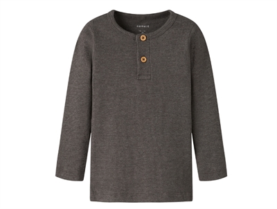 name it ribbluse delicioso melange med knapper forfra