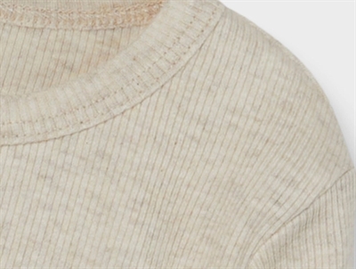 name it ribbluse peyote melange med knapper detalje