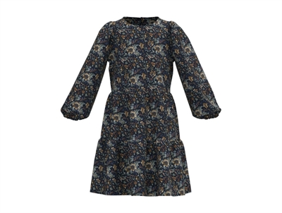 Name It kjole dark sapphire blomster