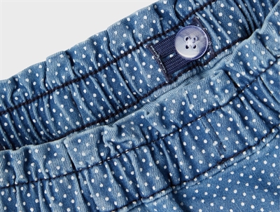 Name It nederdel medium blue denim prikker