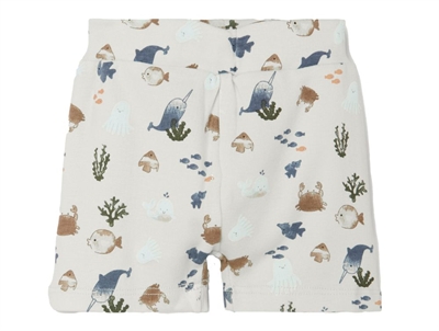 Name It shorts white alyssum print