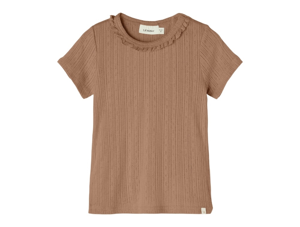 Lil Atelier Mocha Mousse Top - Str. 5y 110cm