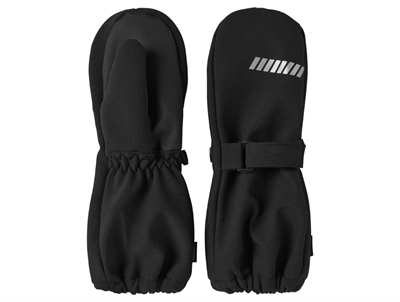 Name It softshellluffer sort med refleks
