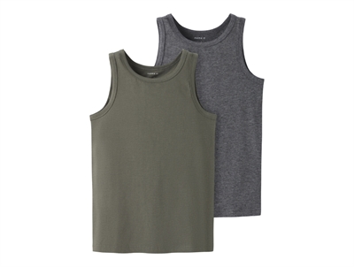Name It tank top i grøn og grå 2 pak