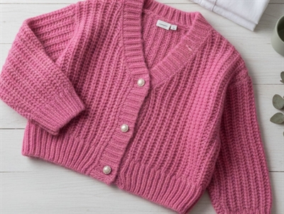 Name It sangria sunset strikcardigan similisten
