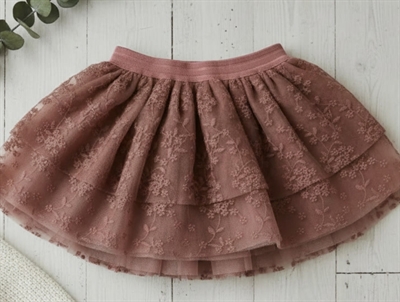 Lil Atelier burlwood nederdel tyl