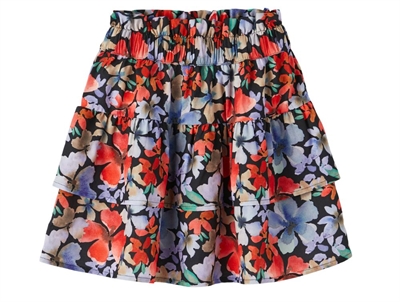 Name It black nederdel blomster