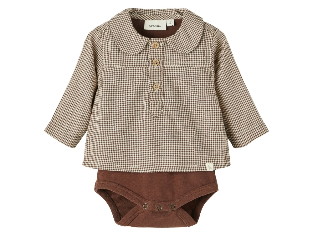 Lil Atelier Rocky Road Bodyskjorte - Str. 6m 68cm