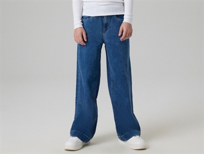 Name It wide jeans i blå denim på barn