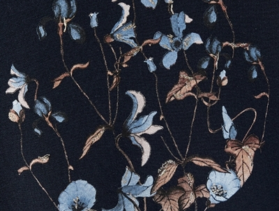 Name It dark sapphire sweatshirt blomster