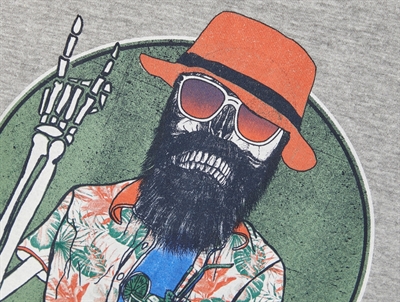 Name It t-shirt grey melange print