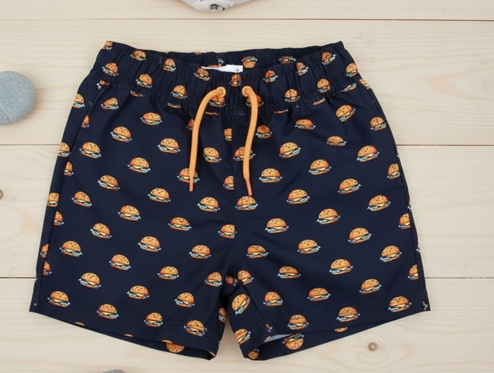 Name It Dark Sapphire Burger Badeshorts - Str. 8y 128cm