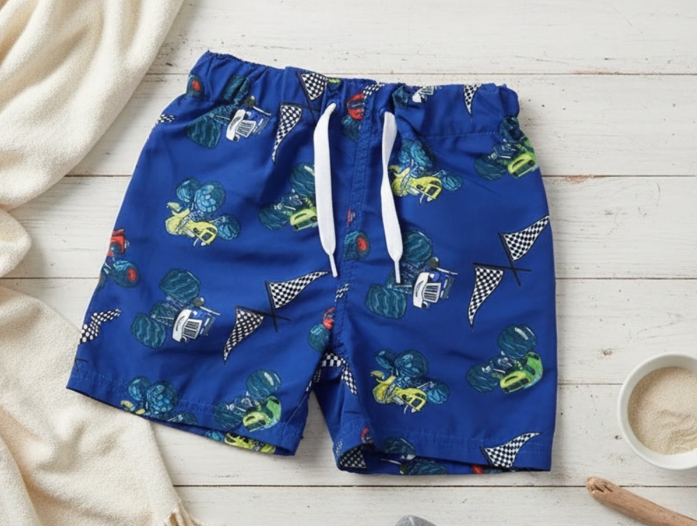 Name It Surf The Web Badeshorts Blaze - Str. 2y 92cm