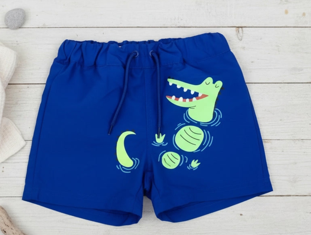 Name It Surf The Web Badeshorts Krokodille - Str. 2y 92cm