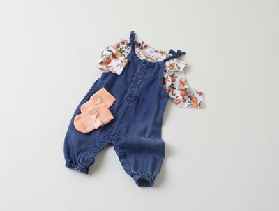 Name It dark blue denim buksedragt