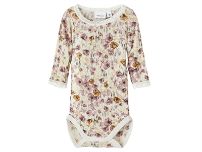 Name It moonbeam blomstret body merinould