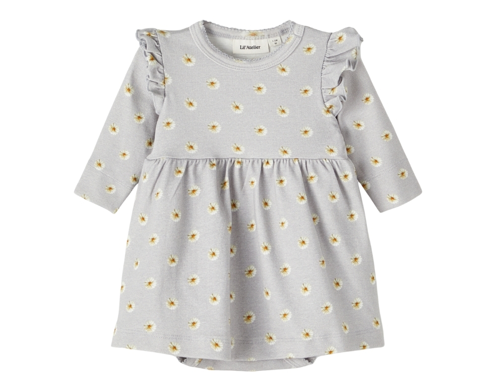Lil Atelier Harbor Mist Bodykjole Blomster - Str. 1m 56cm