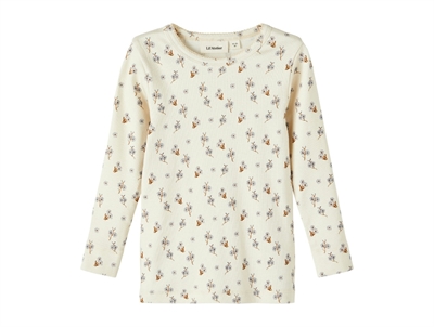 Lil Atelier top slim turtledove blomster