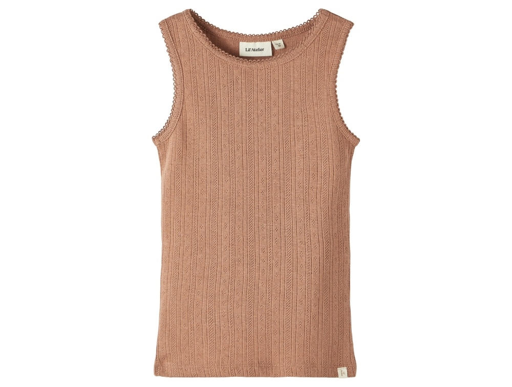 Lil Atelier Mocha Mousse Top - Str. 5y 110cm