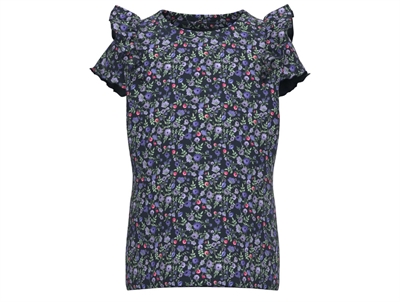 Name It dark sapphire top blomster