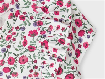 Name It bright white top blomster