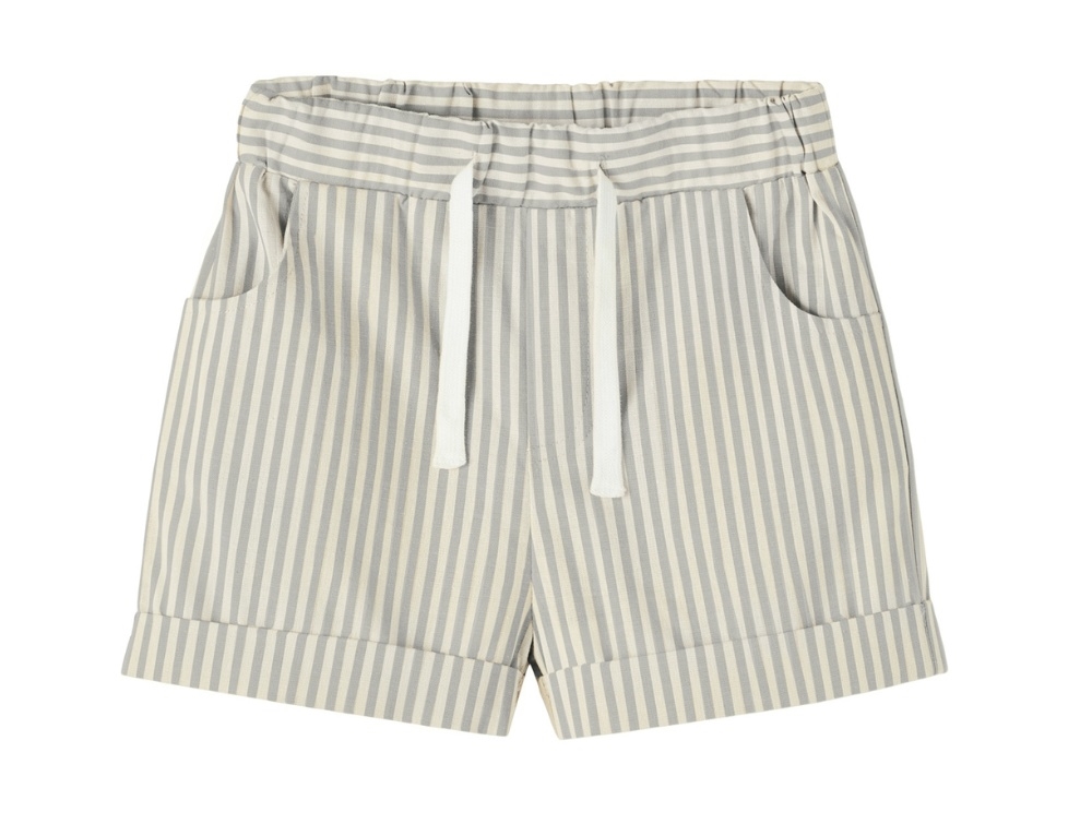Lil Atelier Shorts Harbor Mist Striber - Str. 3y 98cm