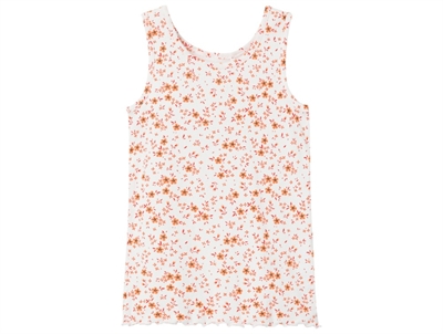 Name It bright white top blomster