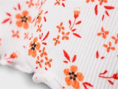 Name It bright white top blomster