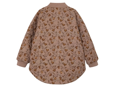 Lil Atelier nougat print termojakke fleecefor