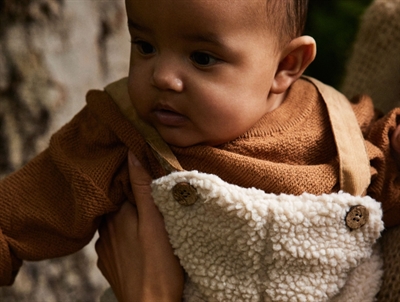 Lil Atelier fog sherpa overall