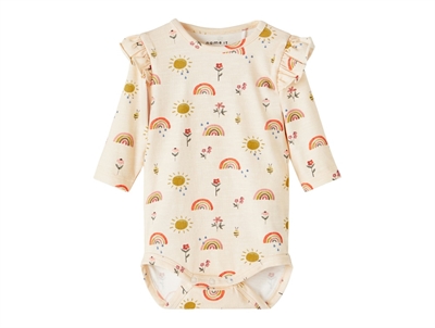 Name It creme de peche body regnbuer