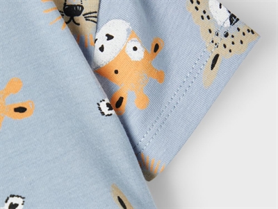 Name It dusty blue sunsuit print