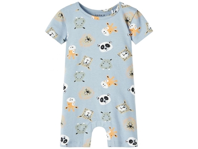 Name It dusty blue sunsuit print
