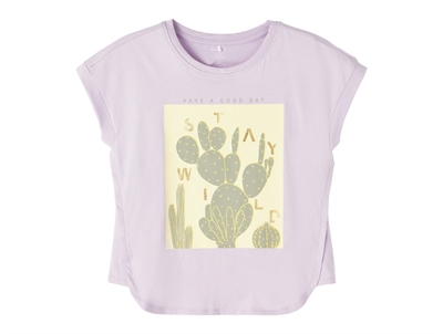 Name It orchid bloom top print