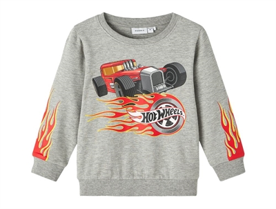 Name It grey melange sweatshirt Hot Wheels