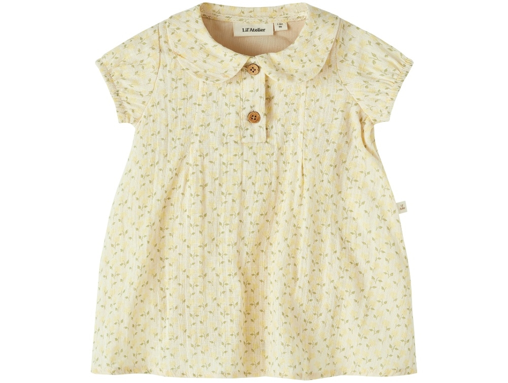Lil Atelier Turtledove Bodykjole Blomster - Str. 1m 56cm