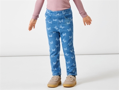 Name It medium blue denim butterfly leggingName It medium blue denim butterfly legging