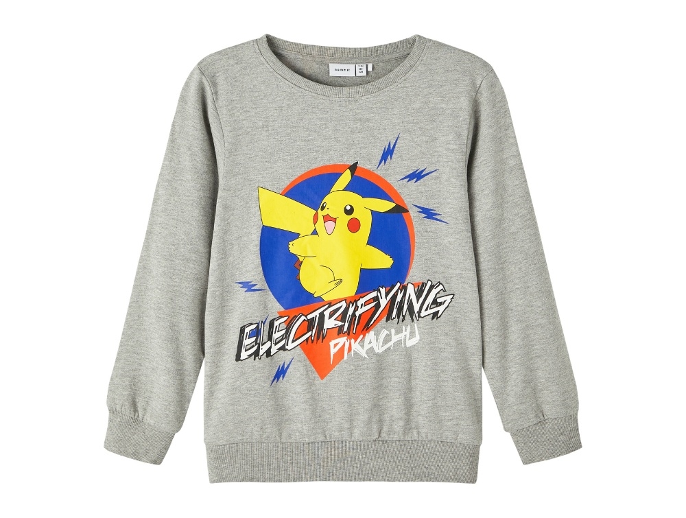 Name It Sweatshirt Grey Melange Pokemon - Str.    11-12y 146/152cm