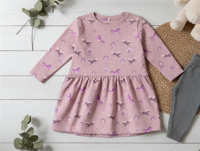 Name It deauville mauve printet kjole